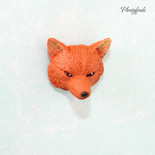 Miniatur tier kopf - kopf, fuchs
