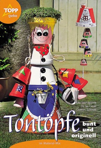 Tontöpfe bunt und - tontöpfe.,