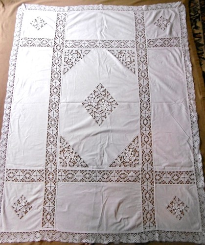 Alte tischdecke weiß - alte,