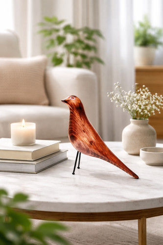 Holzvogel handarbeit tisch - handarbeit,