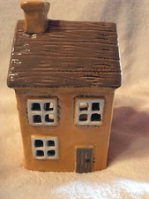 Windlicht haus handbemalt - windlicht,