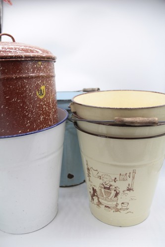 Emaille eimer l liter - ca.,