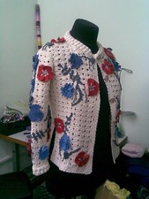 Häkel rock anzug jacket mit - häkel,