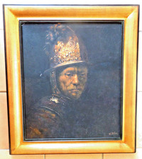 W. BÖHM nach REMBRANDT, schönes Ölgemälde im repräsentativen Modellrahmen!