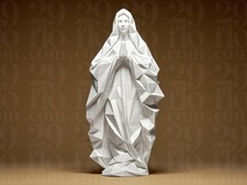 Geometric Saint Mary Statue