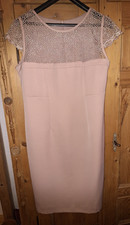 Neuwertig! Elegantes Kostüm Ulmar Etuikleid mit Bolero Kurzarm Gr. 44 altrosa
