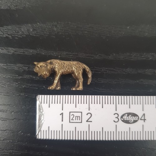 Messing miniatur wolf tier - wolf,