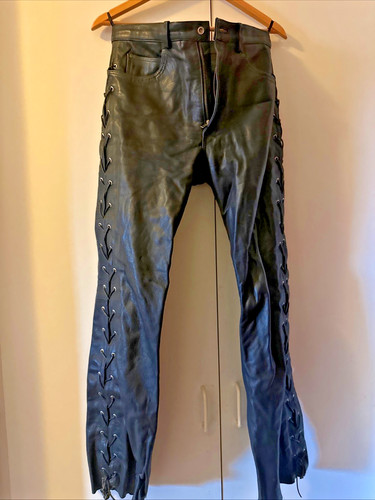 Lederhose bikerhose größe - größe, 38