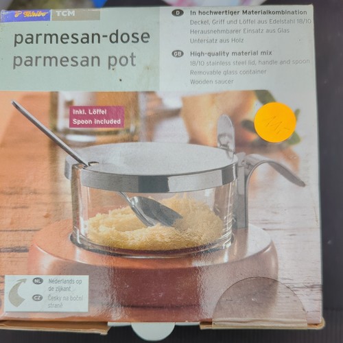 Tcm parmesan dose - parmesan-dose, "edelstahl