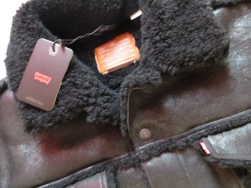 Levi jacke lederjacke xl - levi's, gr.