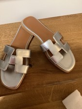 H Sandalen Sandaletten silber Gr. 37 w. Neu Versand mit DHL oder Hermes