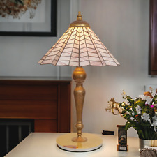 Große Jugendstil Tiffany Bodenleuchte Tischlampe Stehlampe 79 cm Messinglampe