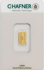 C. Hafner 1 Gramm Goldbarren - 999,9 Feingold - LBMA zertifiziert - im Blister -