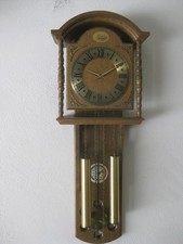 Wanduhr Pendeluhr Triple Schlag Eiche Holz FHS Hermle 261-0a0A 55cm Uhrwerk