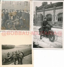 H41 Fotos Wehrmacht Kradschützen Kradmelder Motorrad Typen MIX NSU BMW Zündapp