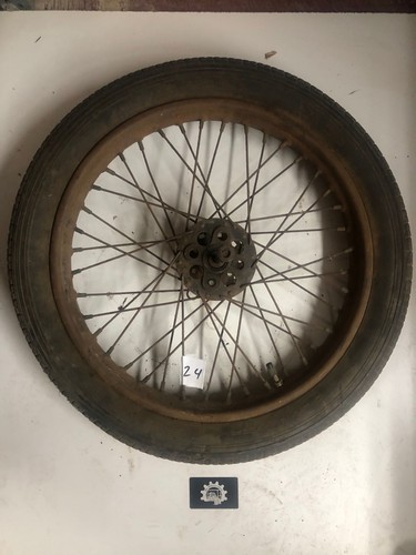 Oldtimer motorrad speichenrad - oldtimer,