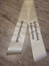 Trauerschleife Kranzschleife Grabschleife Beerdigung Trauerband, Wuschtext