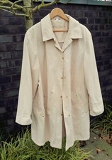 Damen Jacke / Sommer Mantel von Style - Gr. 50 / XL - beige - Alcantara-Haptik