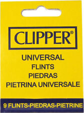 Clipper Feuerstein Flints 9 im Blister Universal Feuerzeug Lighter Set Gas NEU