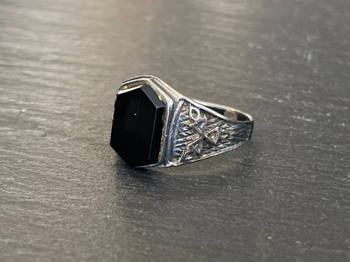 Siegelring silber 950 onyx - siegelring,