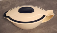 TUPPERWARE *  Warmhalte Thermo Sauciere  *  Soßenbehälter  550 ml * Beige / Blau