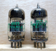 Pair: SYLVANIA 6DJ8 ECC88 | SEHR GUT ✅ balanced USA NOS Tubes Röhre ( 6922 )