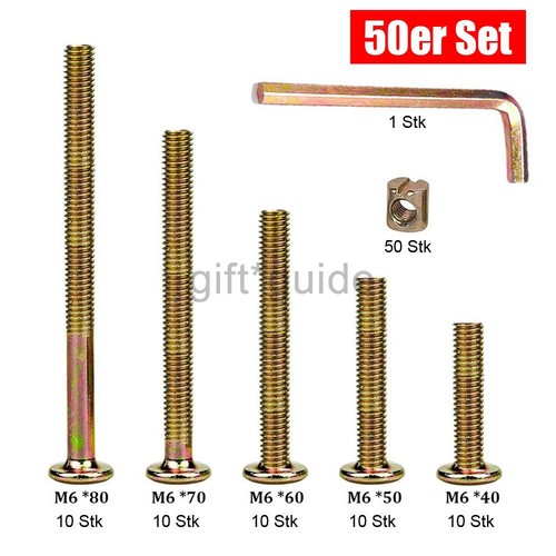 50er set möbelschrauben - set, m6
