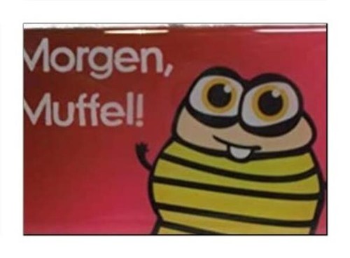 Magnet morgen muffel - magnet, 8,5