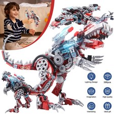 2 in 1 Dinosaurier Bauspielzeugsets Dino Bauspielzeug Kinder Baukasten Spielzeug