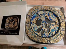 ROSENTHAL WEIHNACHTSTELLER Aus Glas 1977 Ø 29cm Björn Wiinblad in OVP