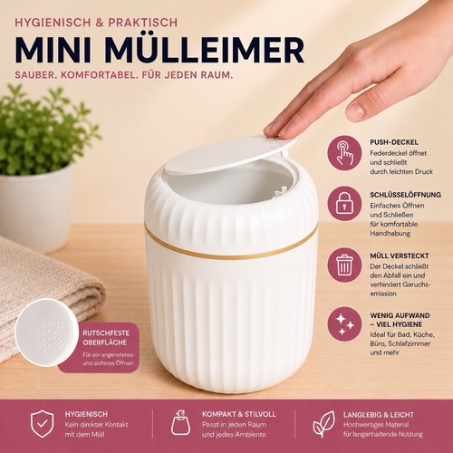 Runder mini tischmülleimer - mini,