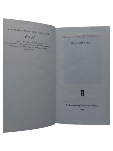 Friedrich gottlieb klopstock - friedrich,