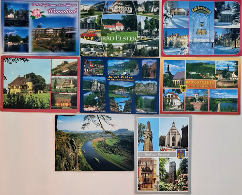 Sachsen lot postkarte u - sachsen, 8
