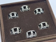 6 Stk. kl. Serviettenringe Silber 835 punziert Christoph Widmann Classique Box