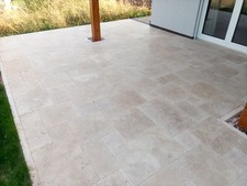 Terrassenplatten Travertin