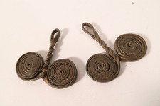 2 kleine Eisen Spirale Geld Mafa Matakam HP04 Iron ornament Currency Monnaie Fer