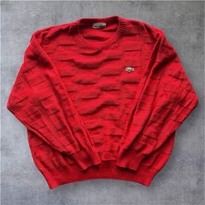 Vintage Lacoste Pulli Rot Größe M 90s