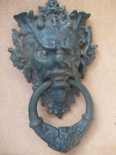  Türklopfer gußeisern Teufelsfratze ca. 38cm TOP  Satan Luzifer  Teufel  Vintage