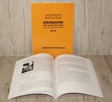 MWM Betriebsanleitung und Ersatzteilliste Motor Dieselmotor KD 211Z  KD 211 Z