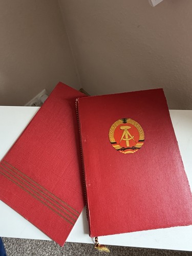 Ddr urkundenmappen mit - 2x,