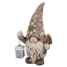 Zwerg mit Laterne 44 cm Mosaik