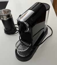 Nespresso Citiz Kaffeekapselmaschine mit Milchaufschäumer Aerocchino 3 Schwarz