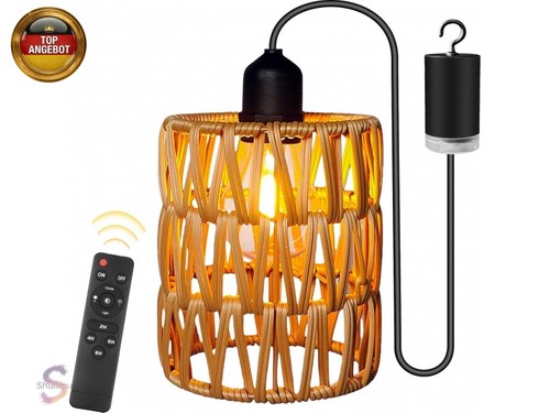 Rattan hängelampe mit - rattan,