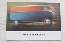 32B 512 1950er VW Volkswagen Bus Lieferwagen Transporter T1 Prospekt Brochure