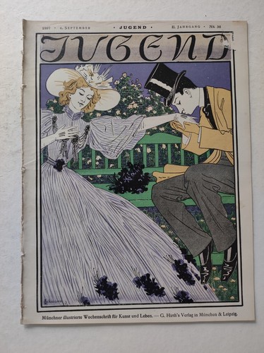 Original zeitschrift jugend - zeitschrift,