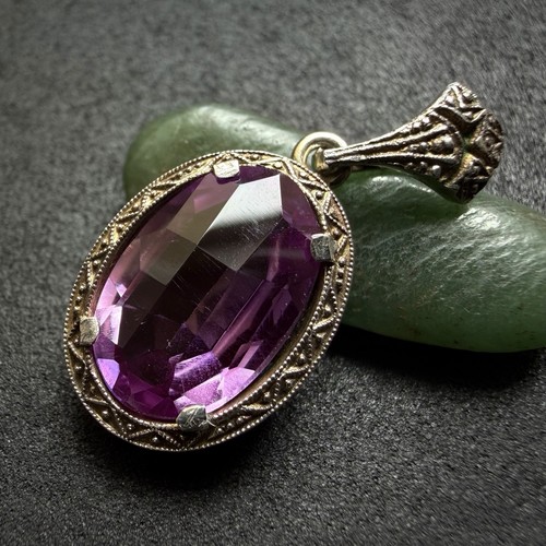 Art deco anhänger 830 silber - art,