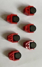 Lego System Eisenbahn Zug Train Magnet rund schwarz Halter Rot 73092 2607 P24