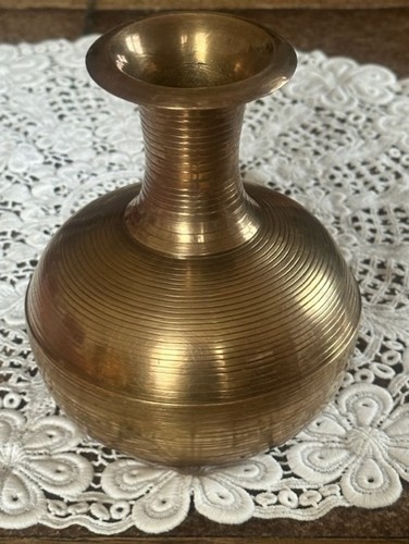 Messingvase vintage - messingvase,