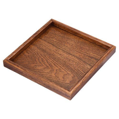 Holz servierbrett quadrat - servierbrett, 9"