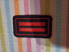 altes Dienstgradabzeichen Feuerwehr NRW  Oberfeuerwehrmann Zwei Balken rot